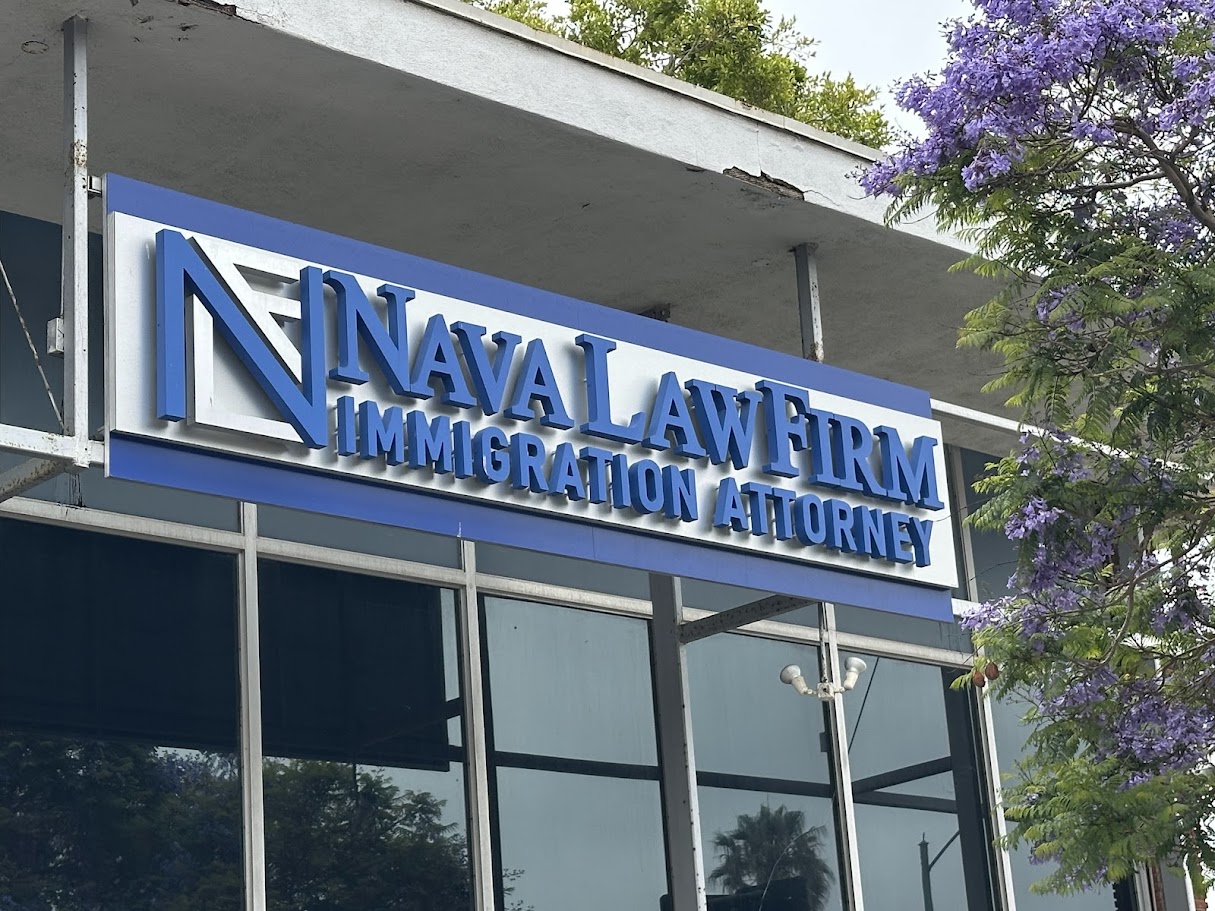 Nava Law Firm exterior building sign